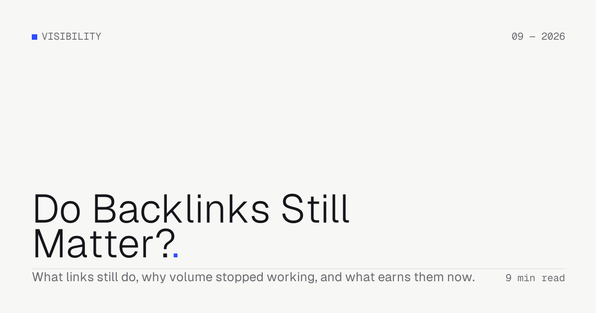 Do Backlinks Still Matter? — Troiana insight cover