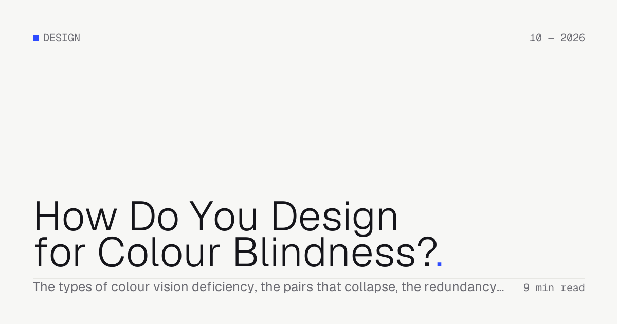 How Do You Design for Colour Blindness? — Troiana insight cover