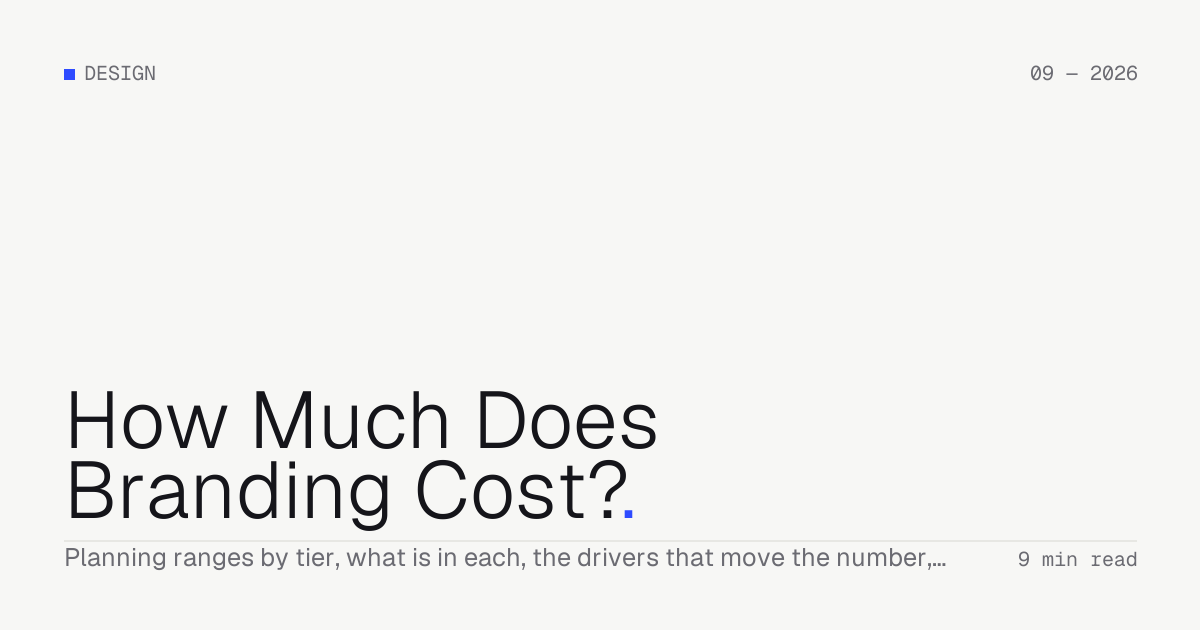 How Much Does Branding Cost? — Troiana insight cover