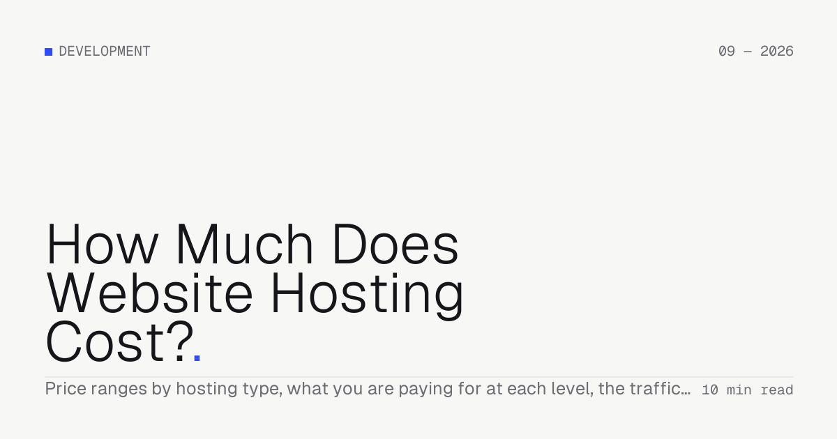 How Much Does Website Hosting Cost? — Troiana insight cover