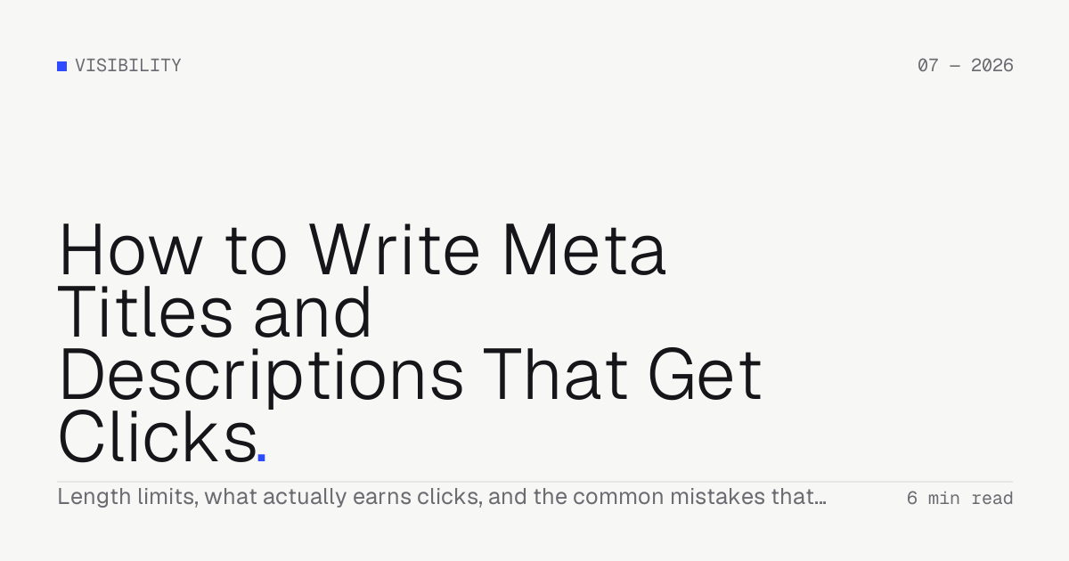 How to Write Meta Titles and Descriptions That Get Clicks — Troiana insight cover
