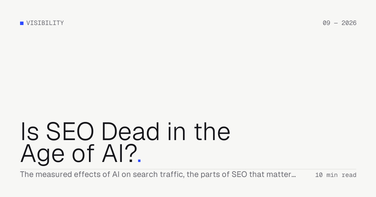 Is SEO Dead in the Age of AI? — Troiana insight cover