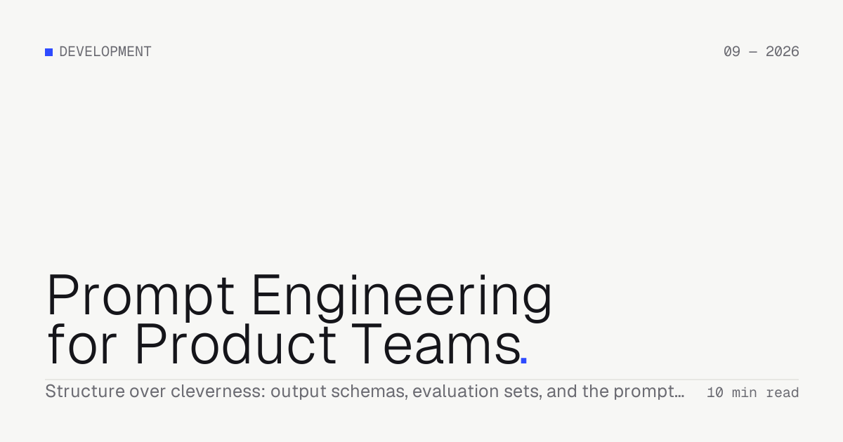 Prompt Engineering for Product Teams — Troiana insight cover