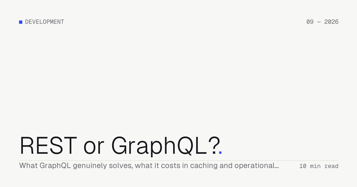 REST or GraphQL? — Troiana insight cover