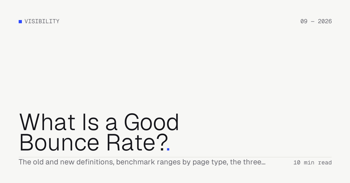 What Is a Good Bounce Rate? — Troiana insight cover