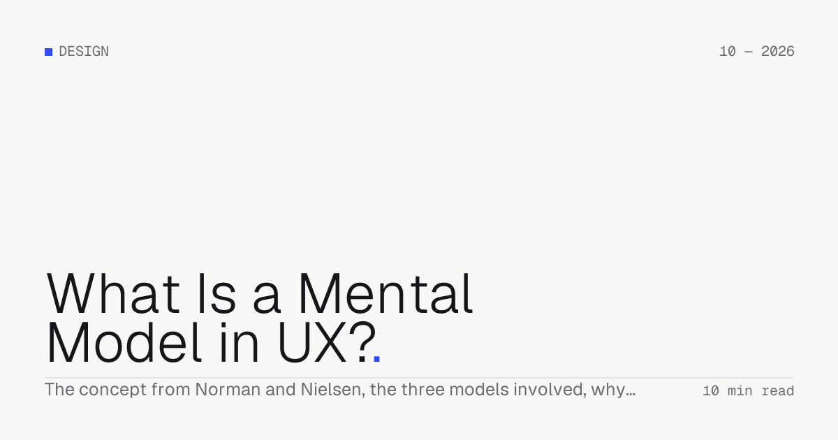What Is a Mental Model in UX? — Troiana insight cover
