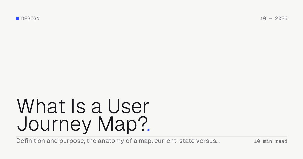 What Is a User Journey Map? — Troiana insight cover
