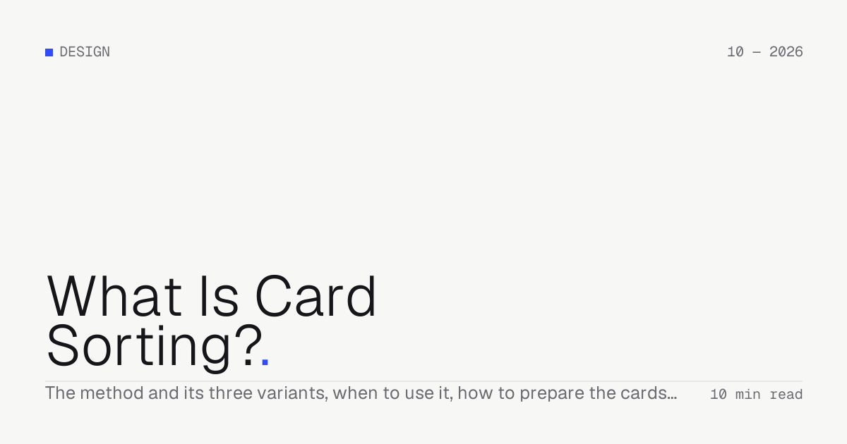 What Is Card Sorting? — Troiana insight cover