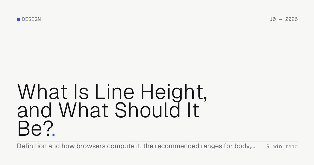 What Is Line Height, and What Should It Be? — Troiana insight cover