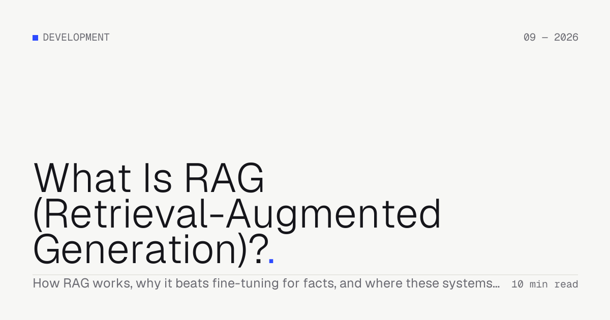 What Is RAG (Retrieval-Augmented Generation)? — Troiana insight cover