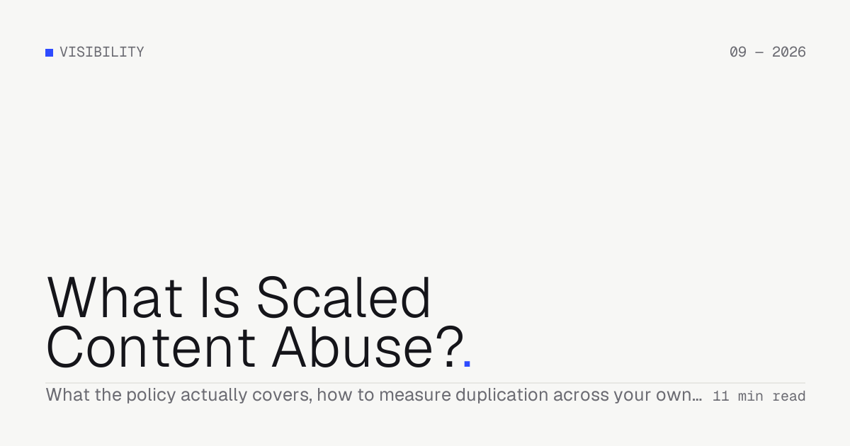 What Is Scaled Content Abuse? — Troiana insight cover