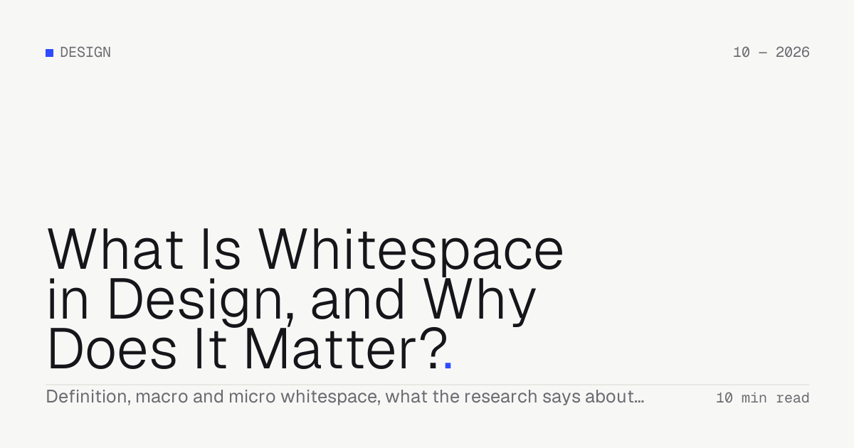 What Is Whitespace in Design, and Why Does It Matter? — Troiana insight cover