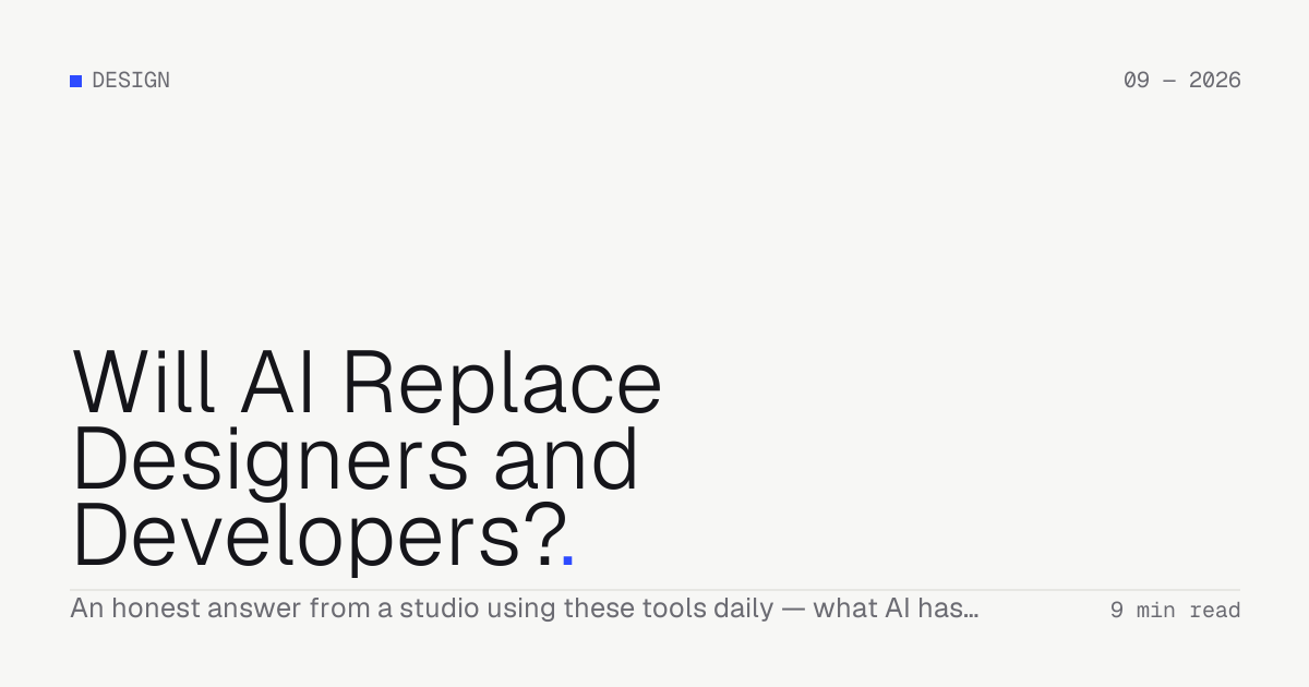 Will AI Replace Designers and Developers? — Troiana insight cover