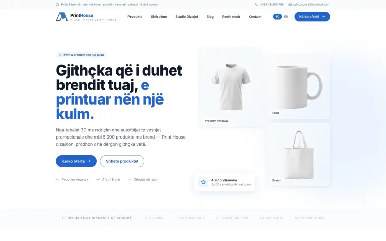 Print House homepage