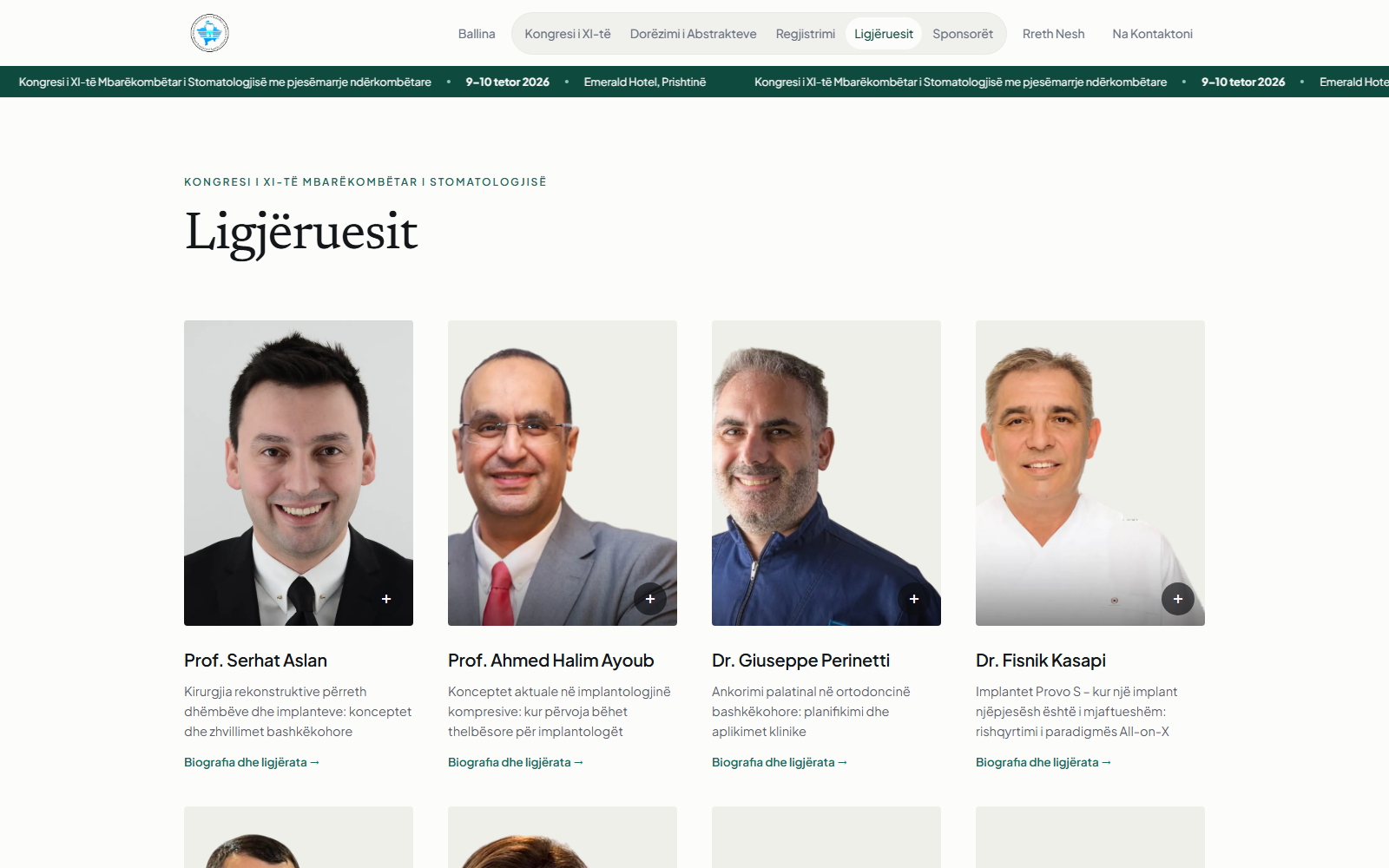 SHSRK congress speaker directory with portraits, lecture topics and biography links.